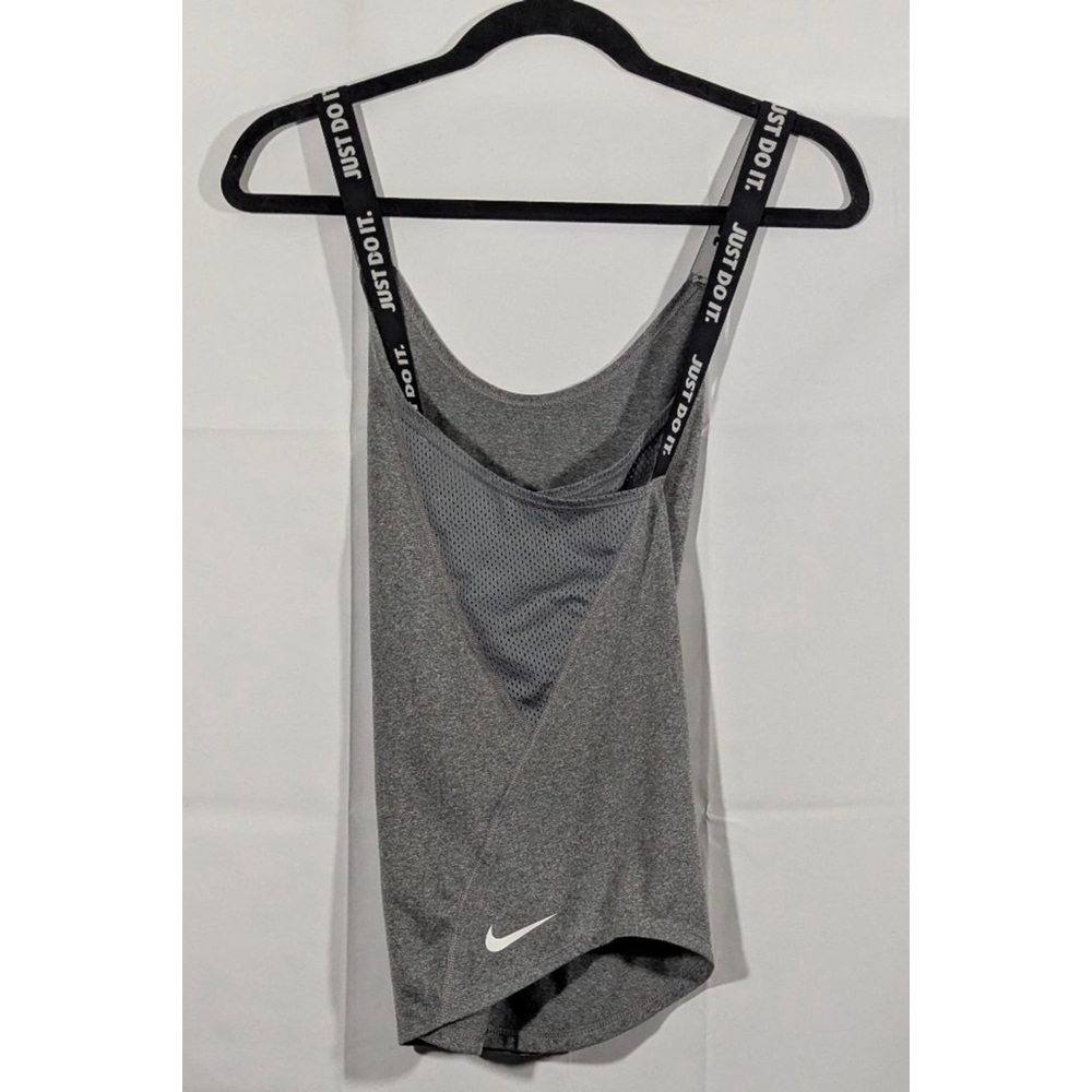 Nike Dri FIT Gray Racerback Workout Tank Top Women's - Picture 2 of 3